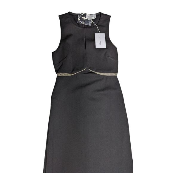 Lovers + Friends Black Maxi Gown Dress Saskeah Cutout Formal Cocktail New XS - Picture 5 of 8